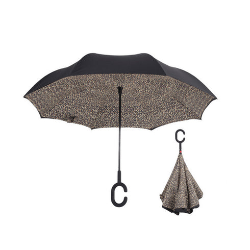 AussieSuperStore Homeware Supplies Windproof Double-Layered Hands Free Inverted Reverse Folding Upside-Down Umbrella Windproof Double-Layered Inverted Reverse Folding Upside-Down Umbrella CB201TUMBRELLA14